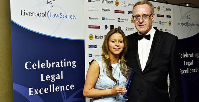me at Liverpool Law Scociety awards